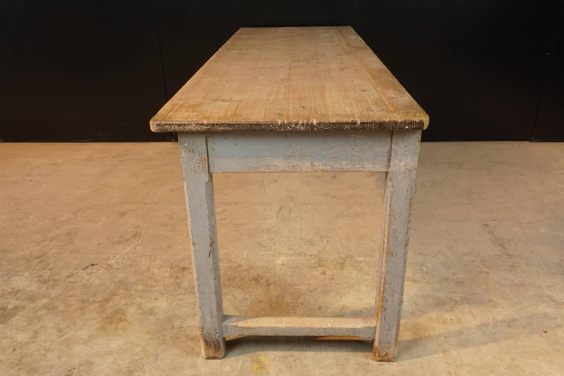 Early French School Table in Original Paint, circa 1900 1