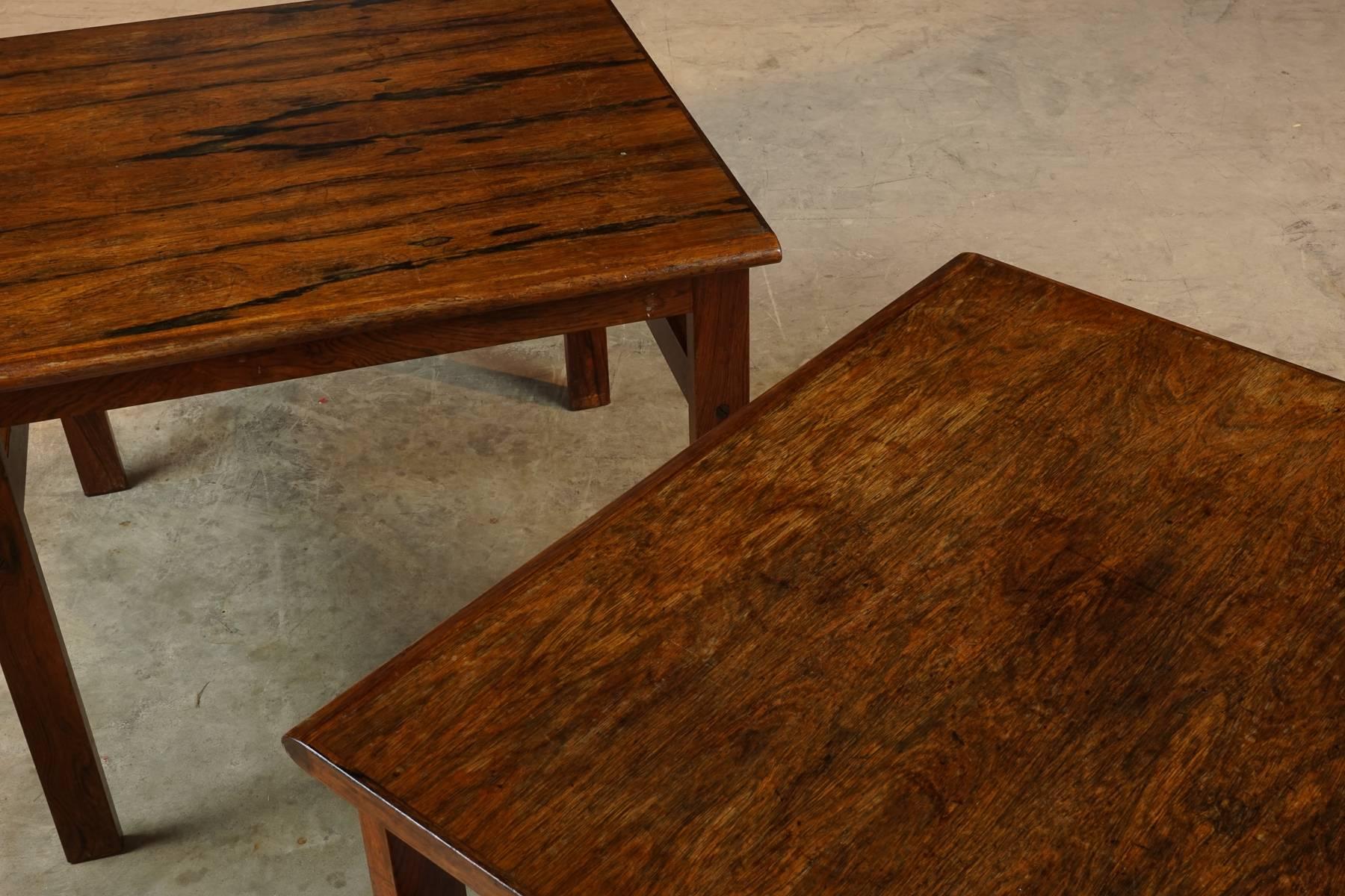 Pair of Rosewood Side Tables from Denmark, circa 1960 1
