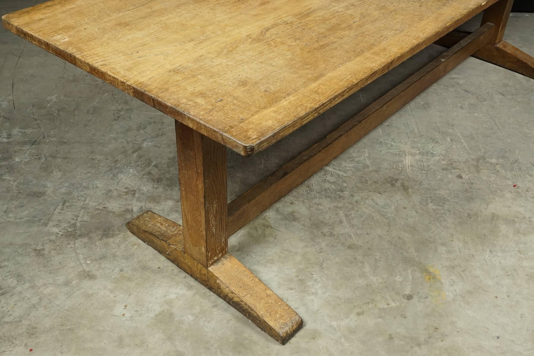 Oak Dining Table from England, circa 1960 1