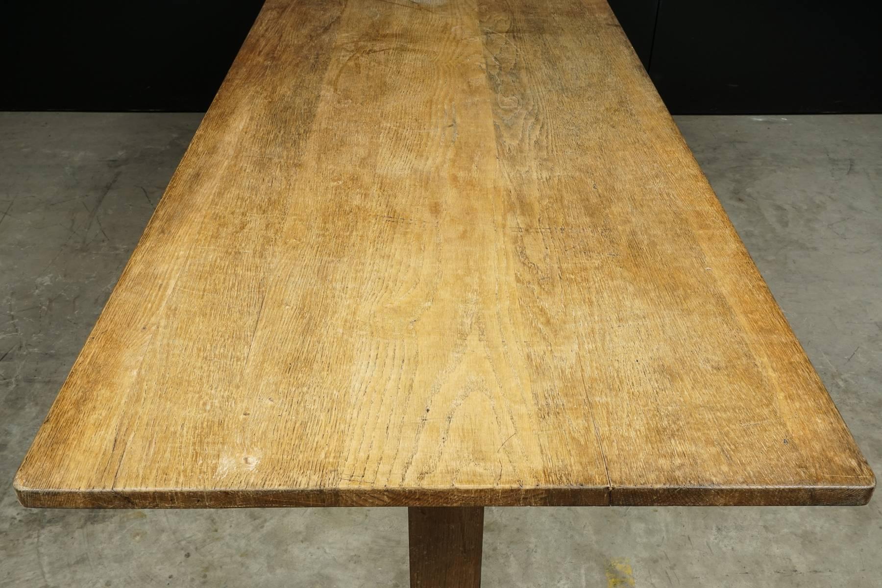 Oak Dining Table from England, circa 1960 In Good Condition In Nashville, TN
