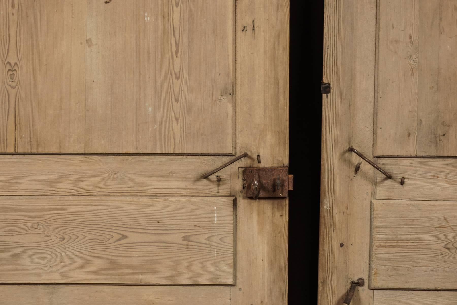 Early 19th Century Pair of Primitive Doors from Sweden, circa 1820