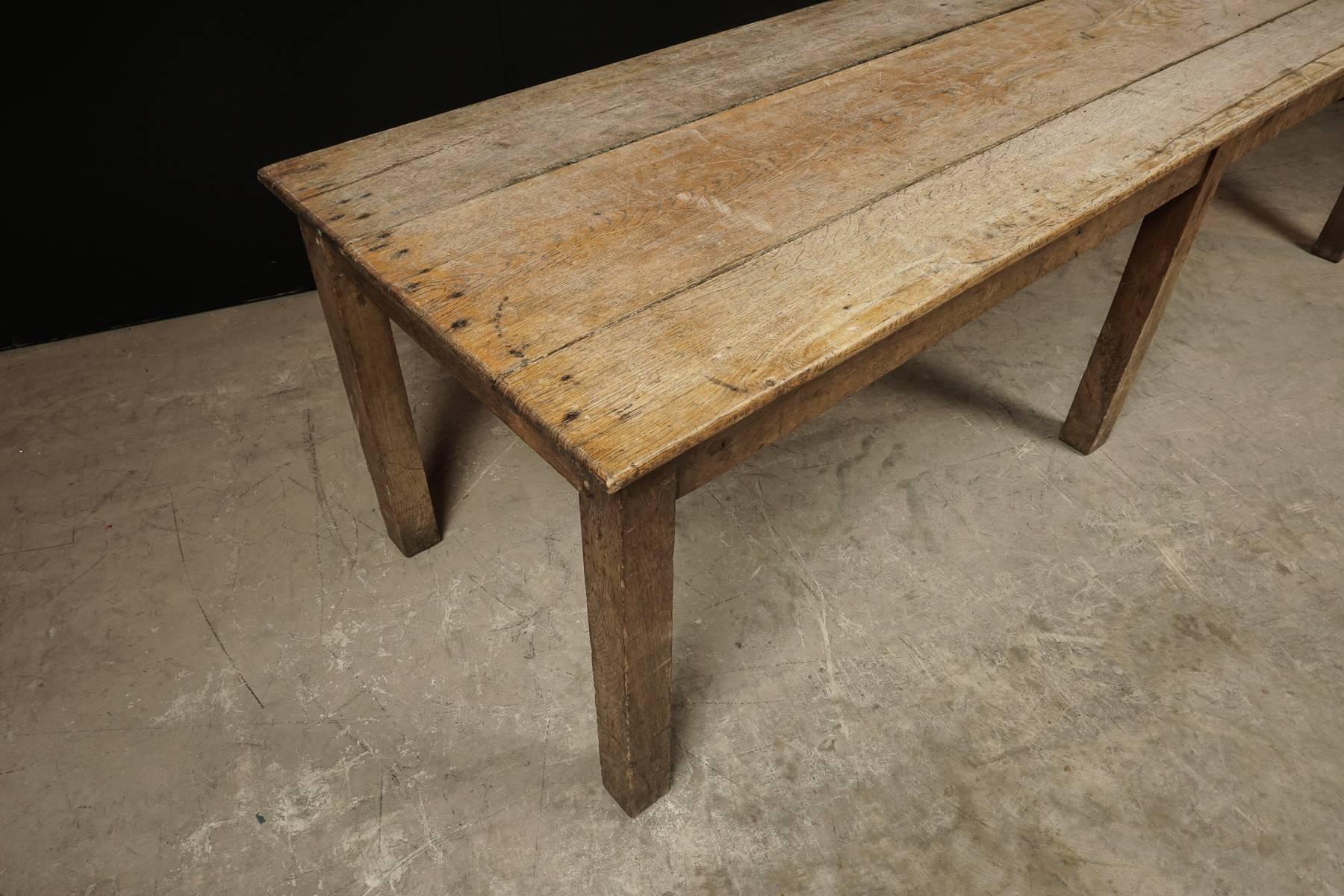 Large Oak Dining Table from France, circa 1940 2