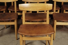 Set of Eight Dining Chairs Designed by Børge Mogensen, Model "Oresund"