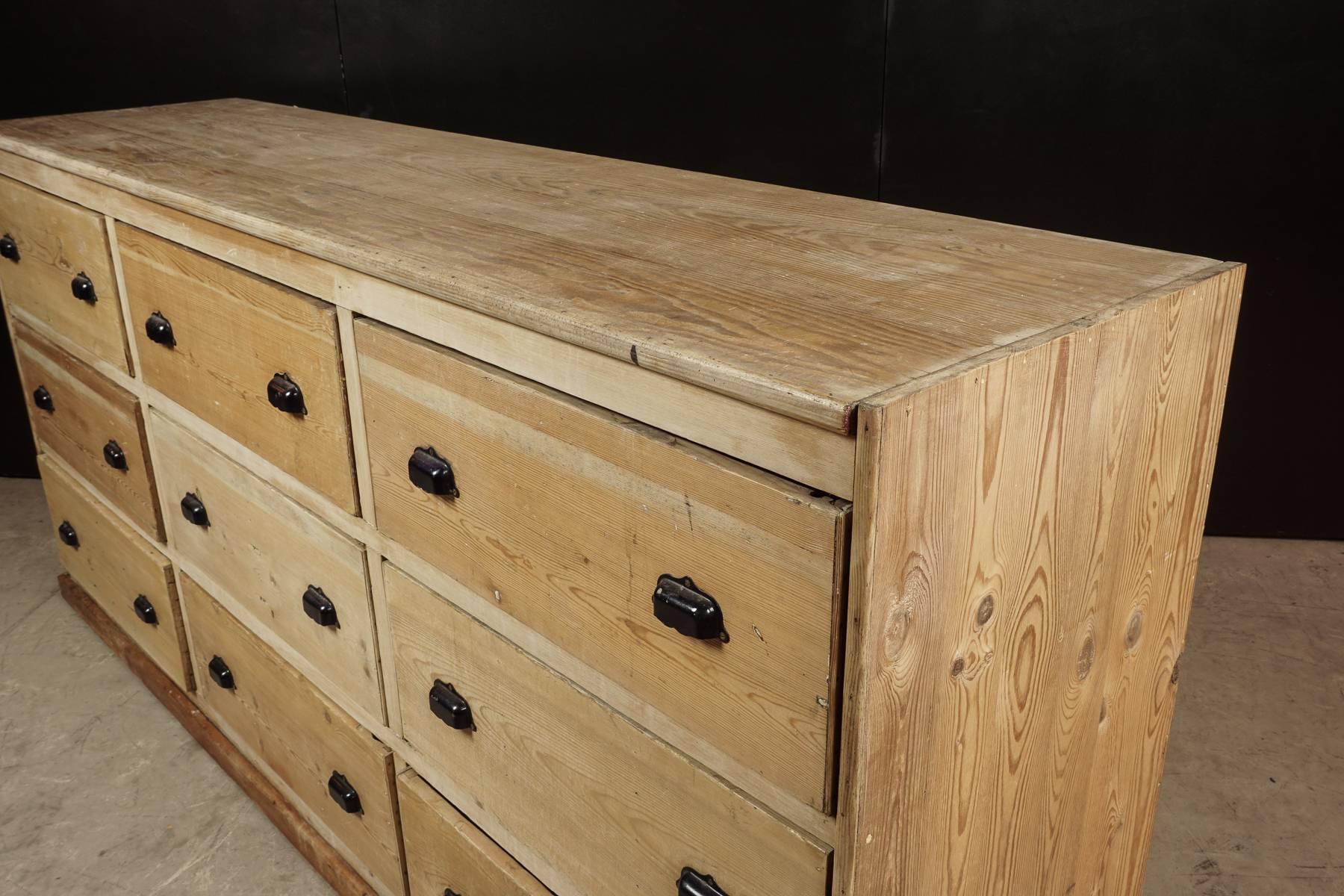 Early 20th Century Large Shop Cabinet from France, circa 1920