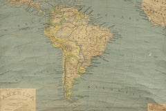 Early South American Educational Map from Italy, circa 1960
