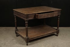 French Console Table in Oak, circa 1920
