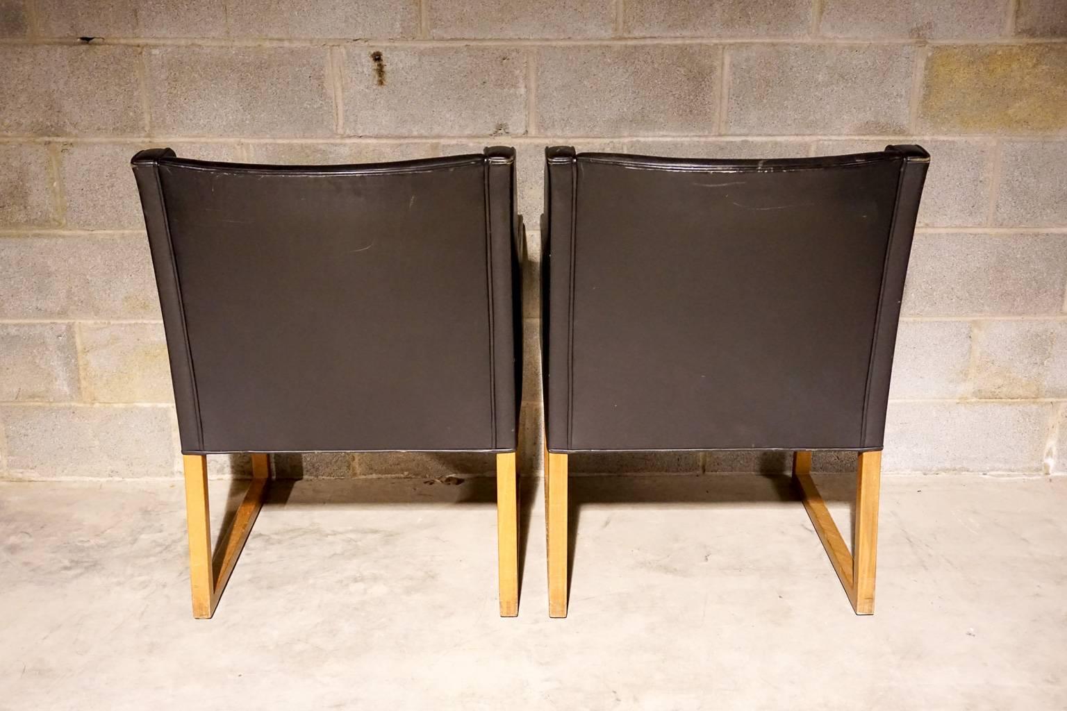 Scandinavian Modern Pair of Borge Mogensen Chairs Model 3246