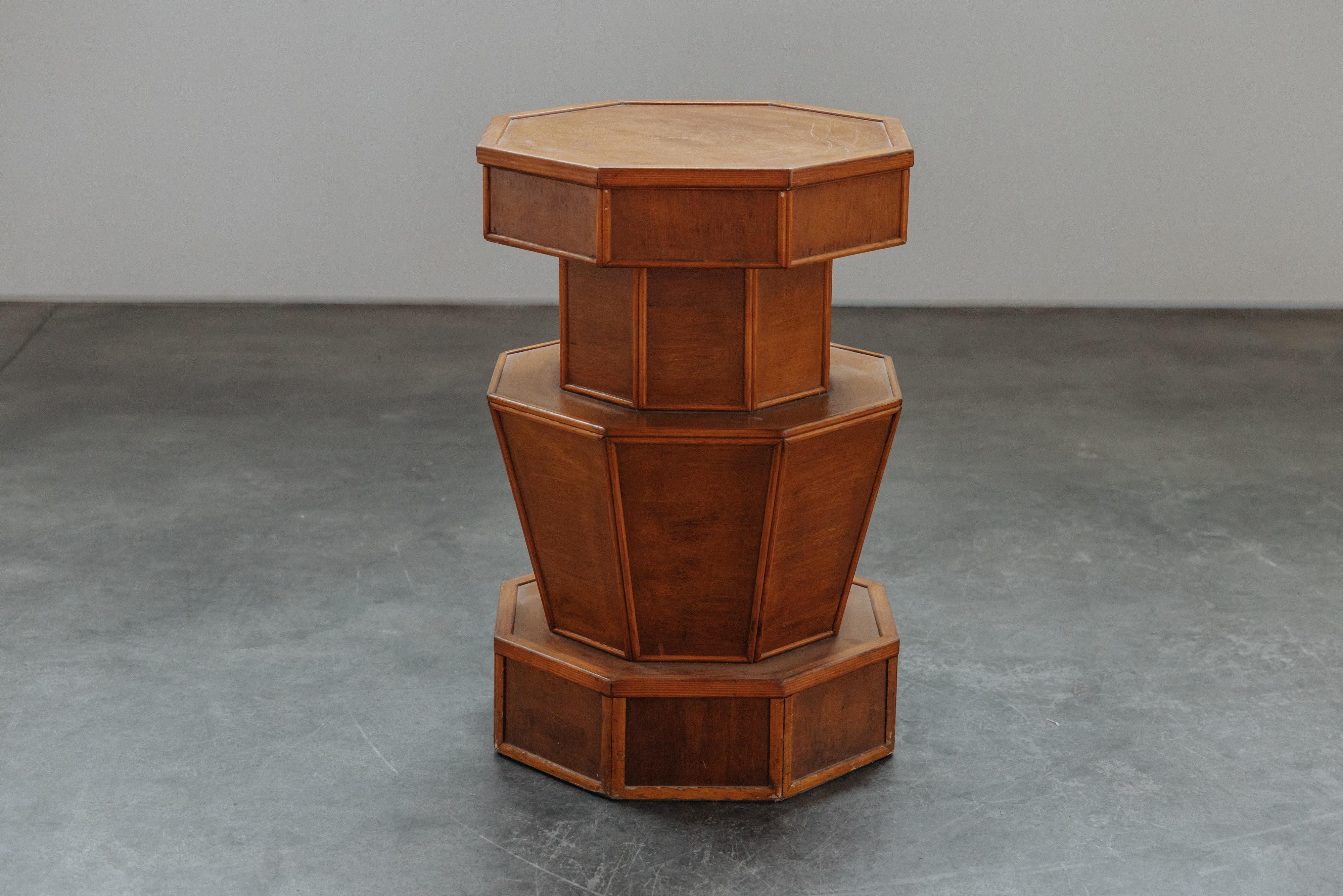 Modernist Oak Stand From France, Circa 1960 For Sale 2