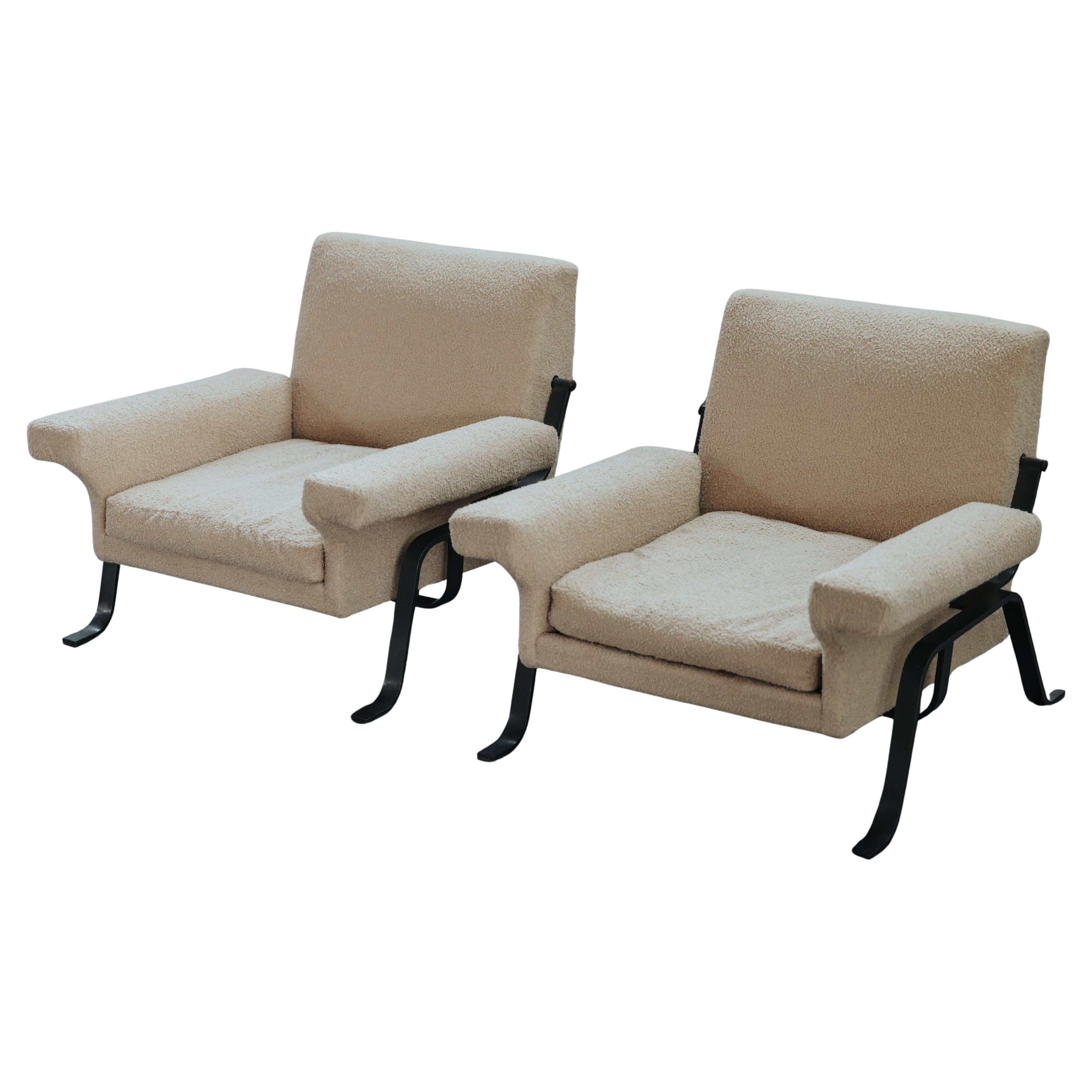 Vintage Paire de chaises longues italiennes, Circa 1970
