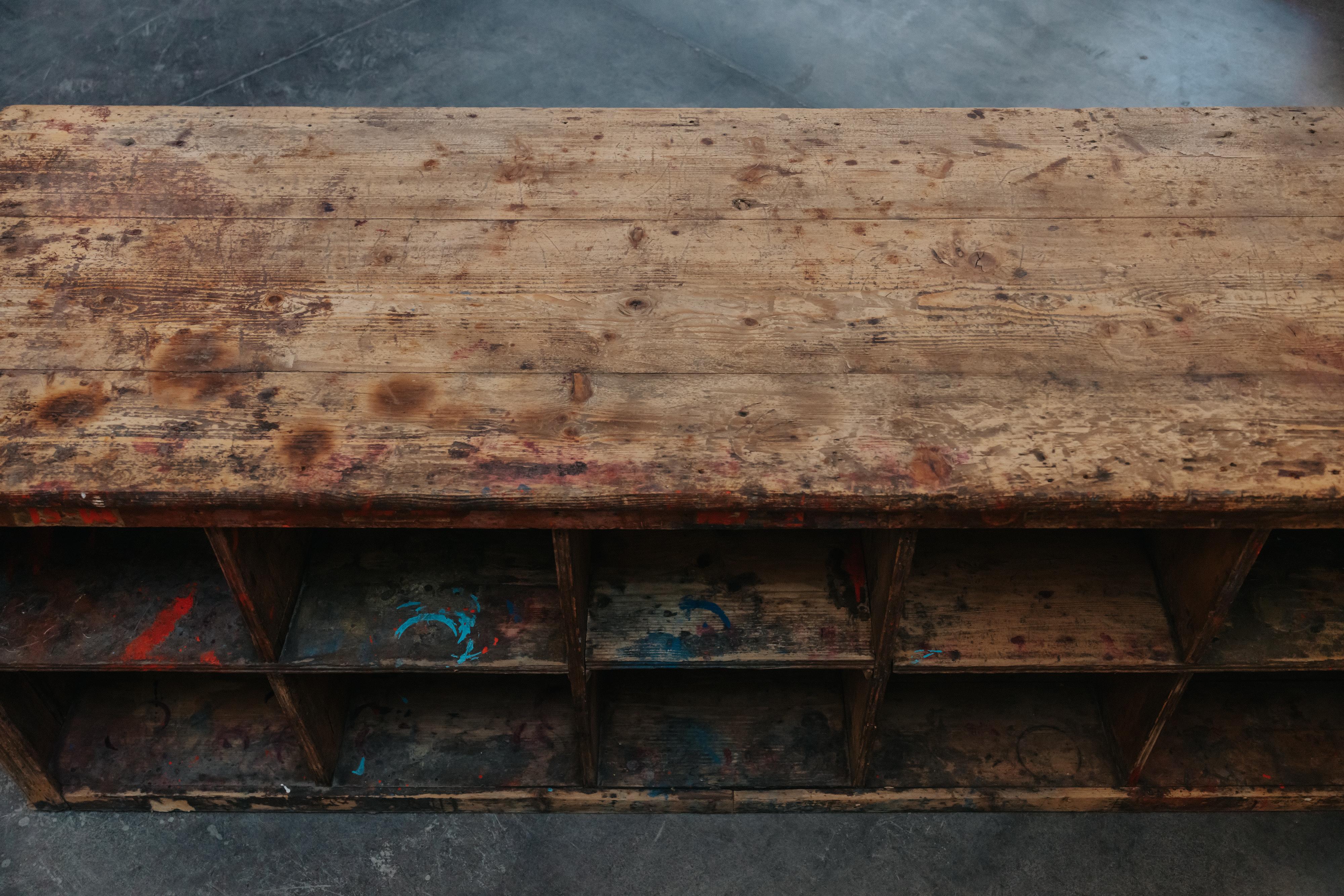 Antique Shop Display Table From Italy, Circa 1920 For Sale 6