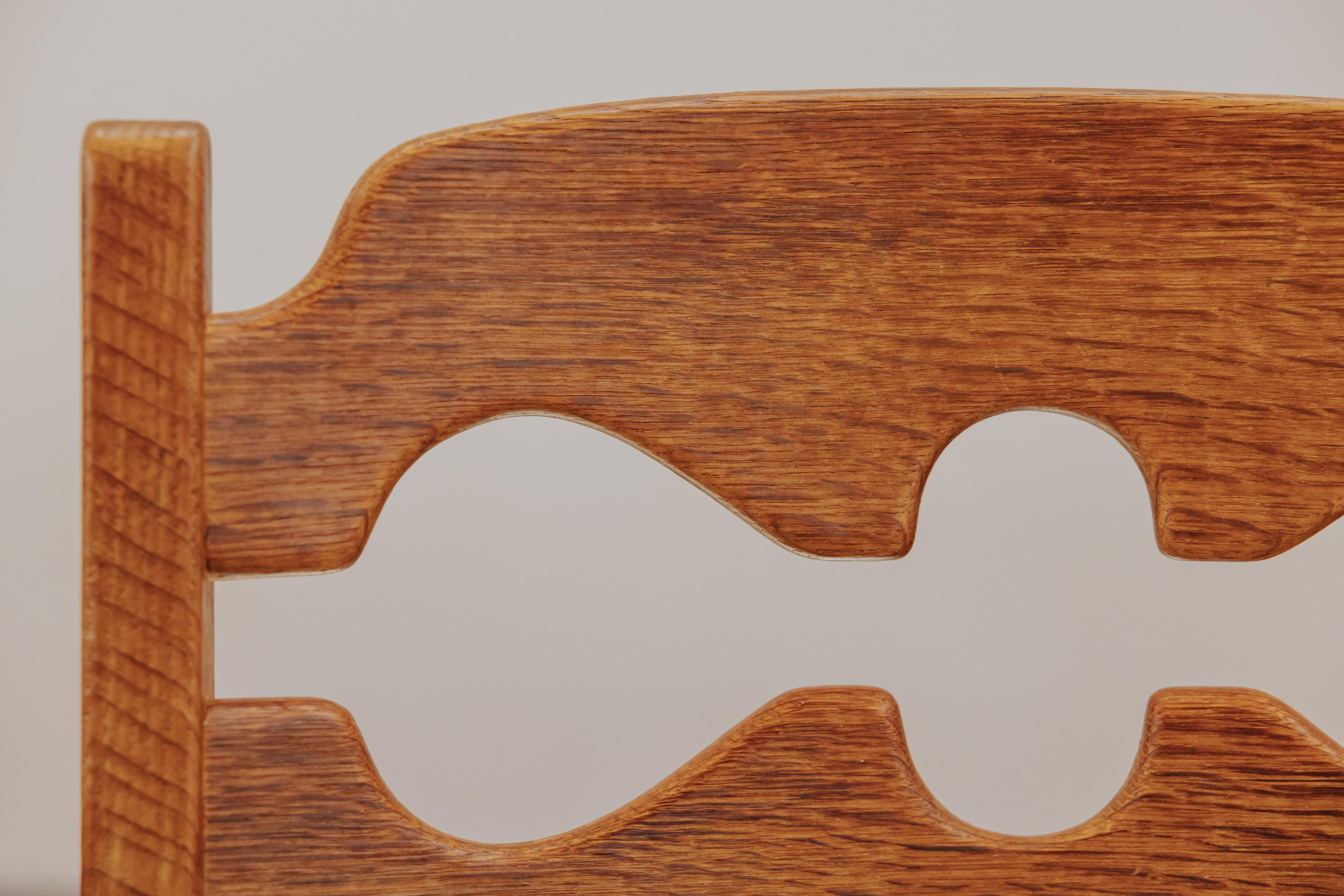 Set di sedie a rasoio in Oak della Danimarca, CIRCA 1960 in vendita 3