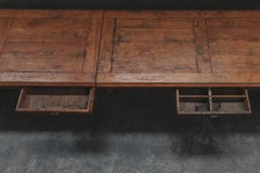 XXL Oak Library Table From France, Circa 1960