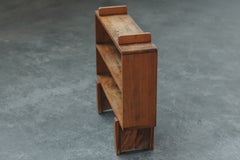 Vintage Petite Elm Bookshelf From France, Circa 1960