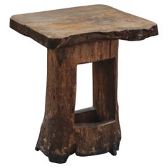 Rare Live Edge Side Table From France, Circa 1960