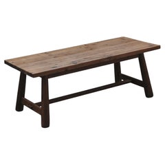 Vintage Pine Dining Table From France, Circa 1960