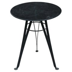 Vintage Painted Metal Bistro Table From France, Circa 1960