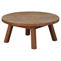 Vintage Oak Coffee Table From France, Circa 1960