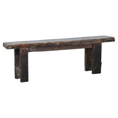 Tavolino da lavoro vintage in rovere proveniente dalla Francia, intorno al 1850