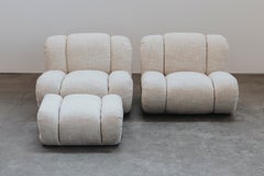 Ein Vintage-Paar „Velasquez“-Lounge-Sessel von Mimo, Padua, Italien, 1970er Jahre.