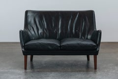 Vintage-Ledersofa von Arne Vodder aus Dänemark, um 1970