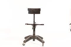 Vintage Patinated Desk Chair on Casters