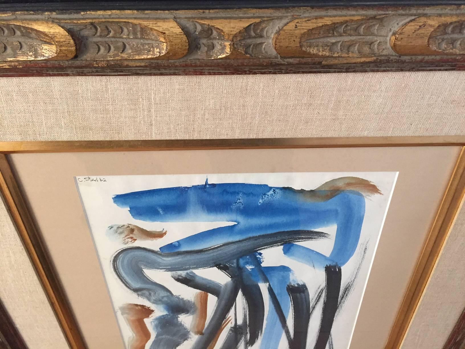 Cyrus Stimson Abstract Watercolor In Good Condition In Nashville, TN