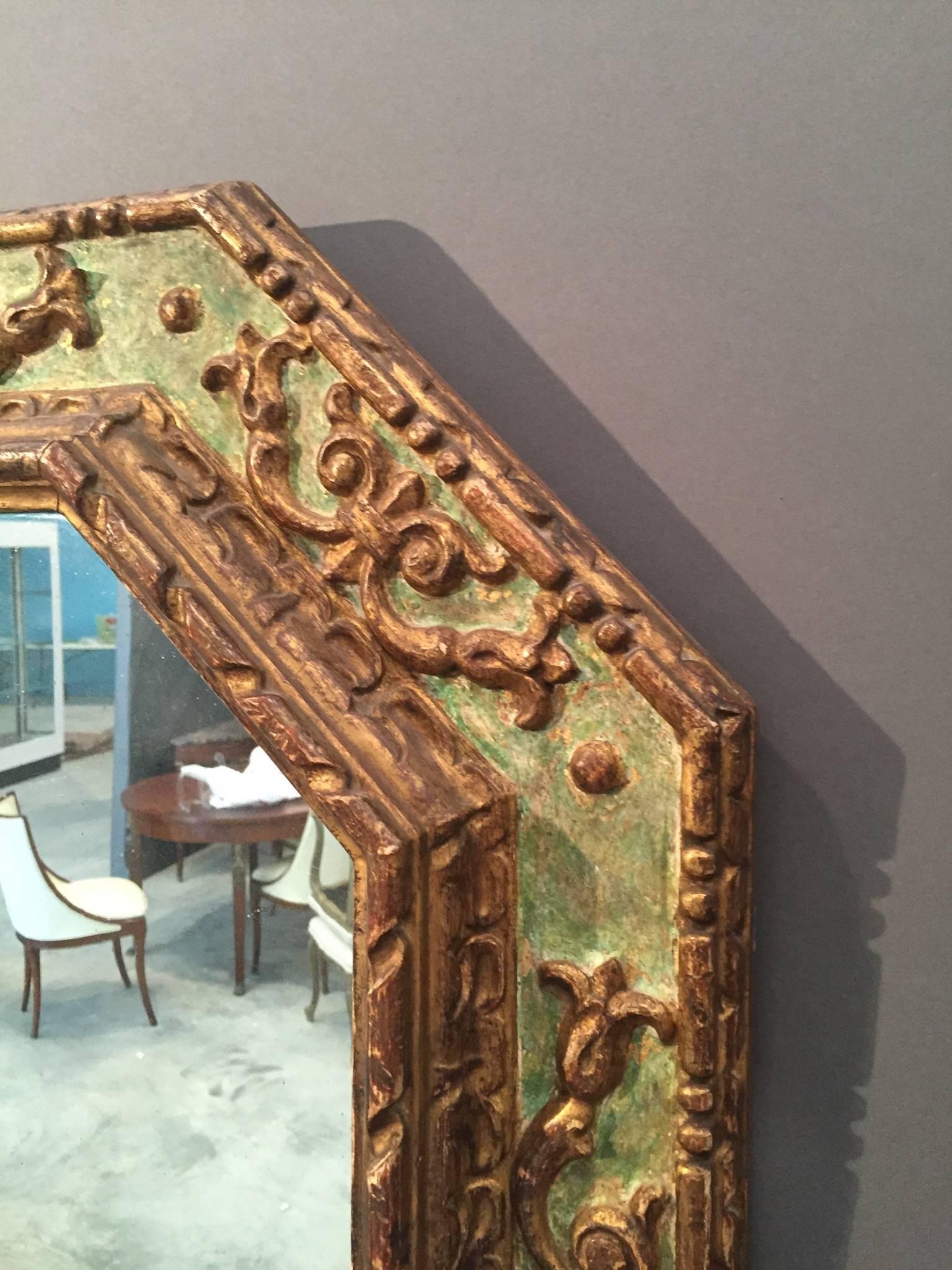 Italian 19th Century Octagonal Mirror In Good Condition For Sale In Nashville, TN