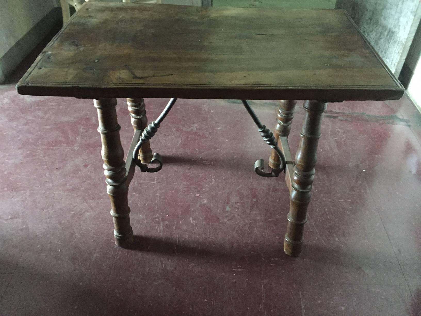 Mid-18th century walnut table.