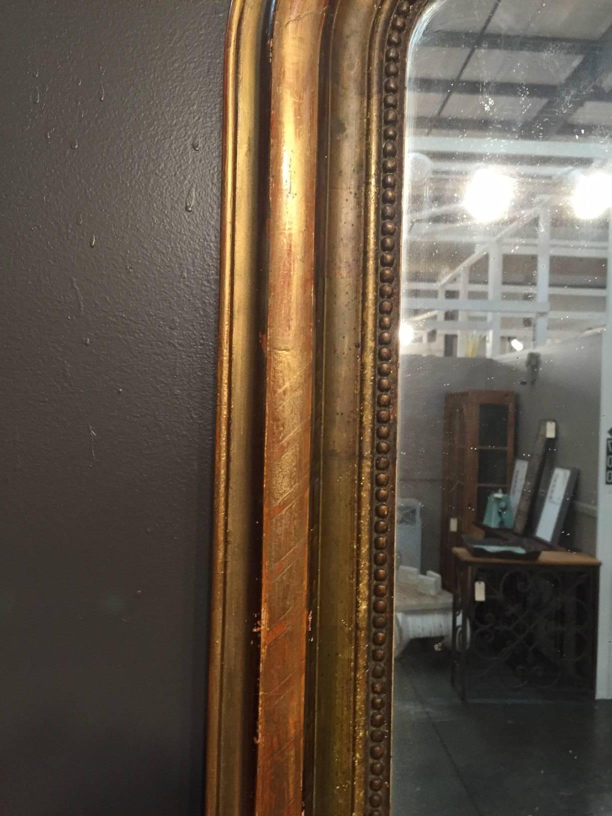 French 19th Century Gilt Louis Phillipe Mirror For Sale