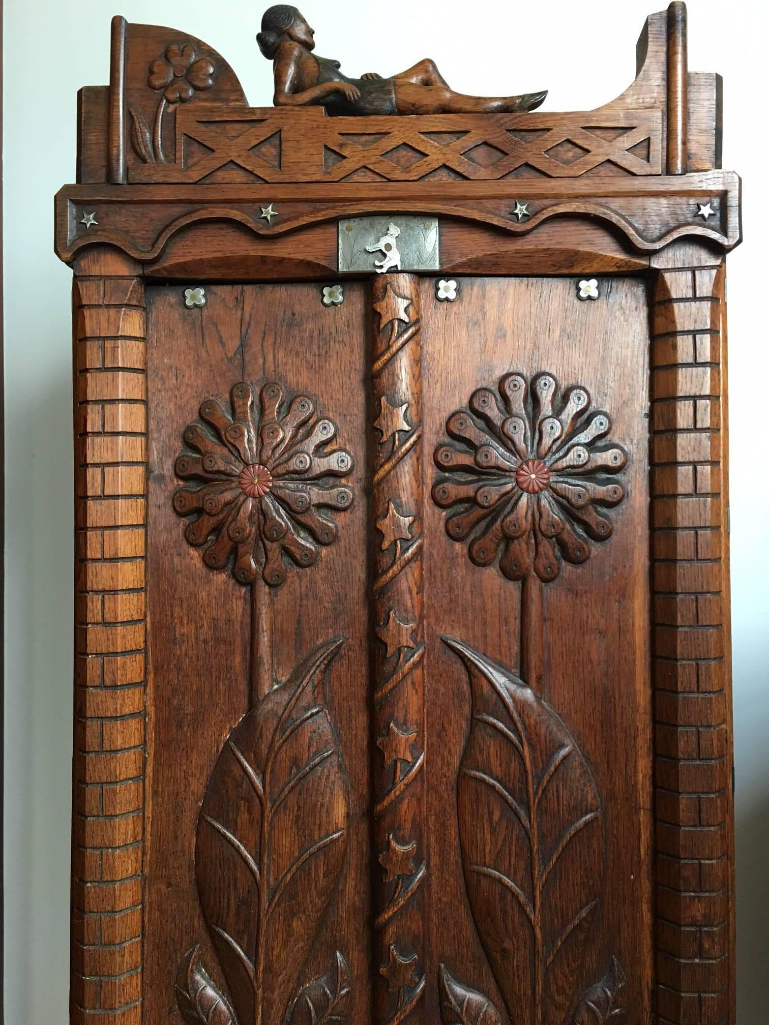 Brazilian Hand-Carved Two-Door Cabinet For Sale 2
