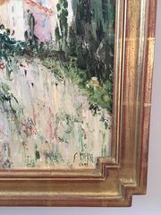 Sally Meade Oil on Canvas Painting in Gilded Frame