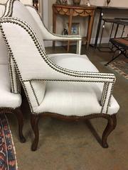 Pair of French Louis XV Style Carved Fauteuil Chairs