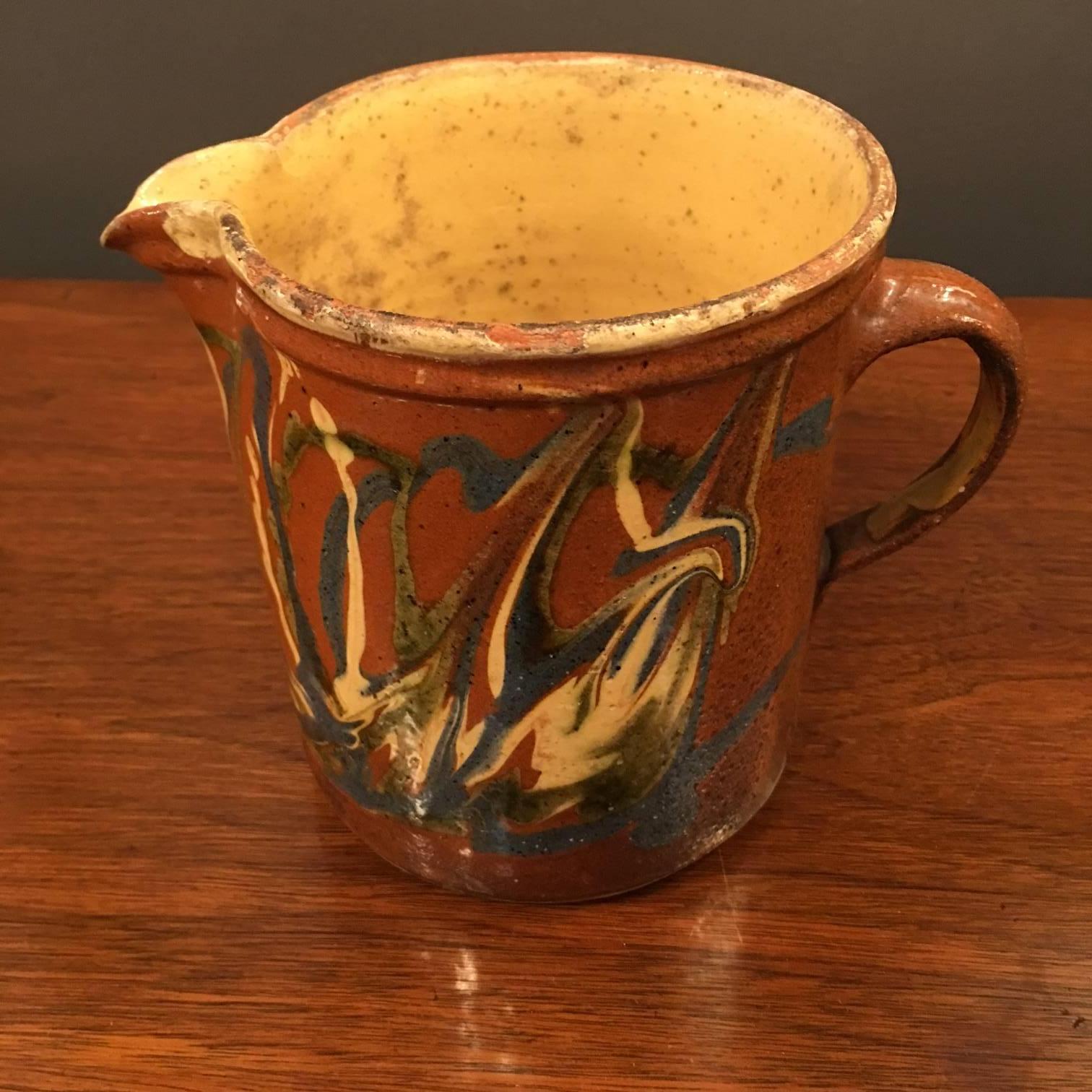 Other 19th Century French Pottery Pitcher For Sale