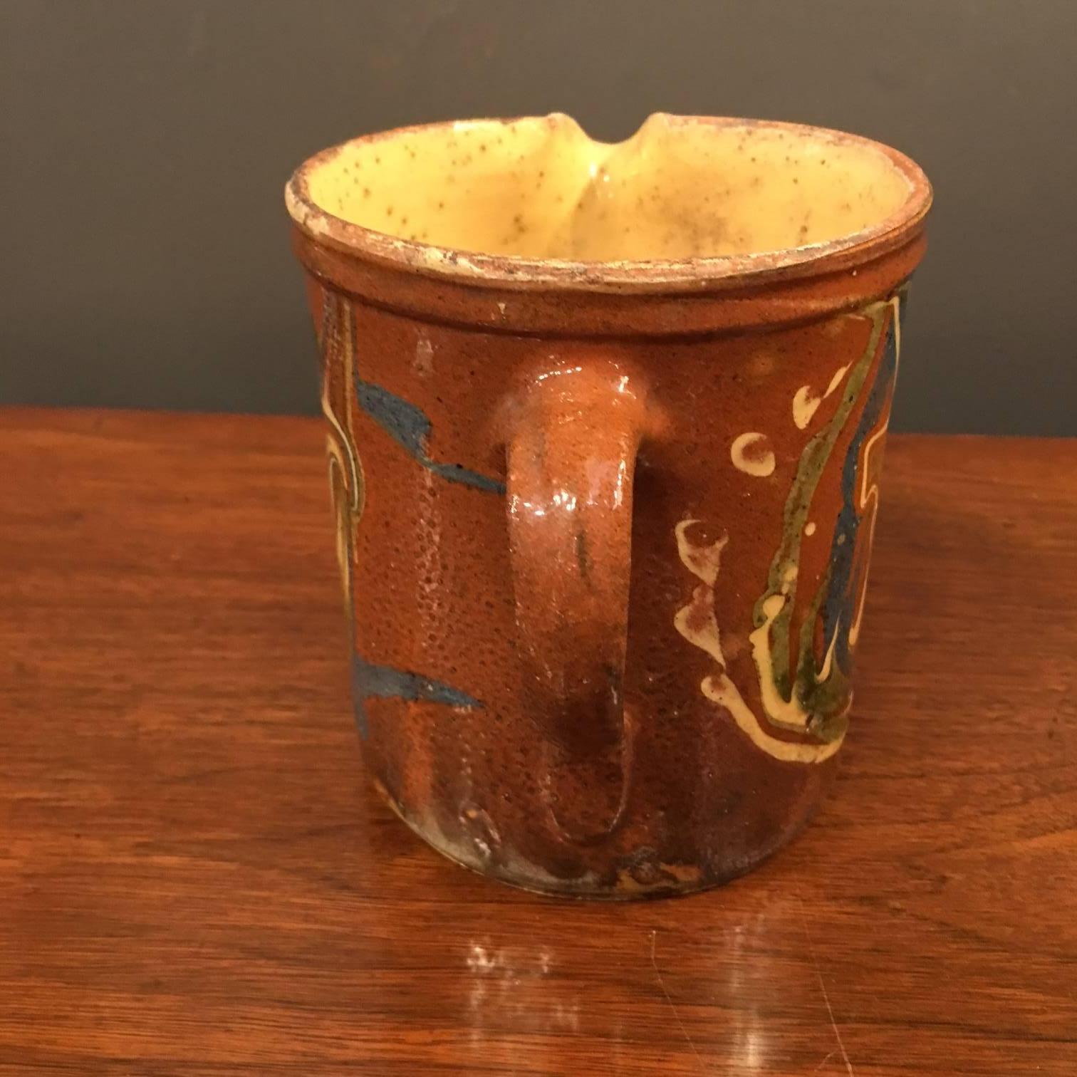 19th Century French Pottery Pitcher For Sale 1