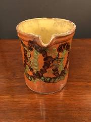19th Century French Pottery Pitcher