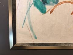 Mid-Century Oil on Canvas Painting