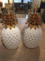 Pair of Italian Pineapple Lamps