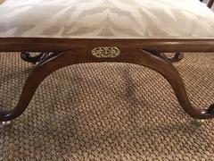English Regency Style Bench with Brass Mounts
