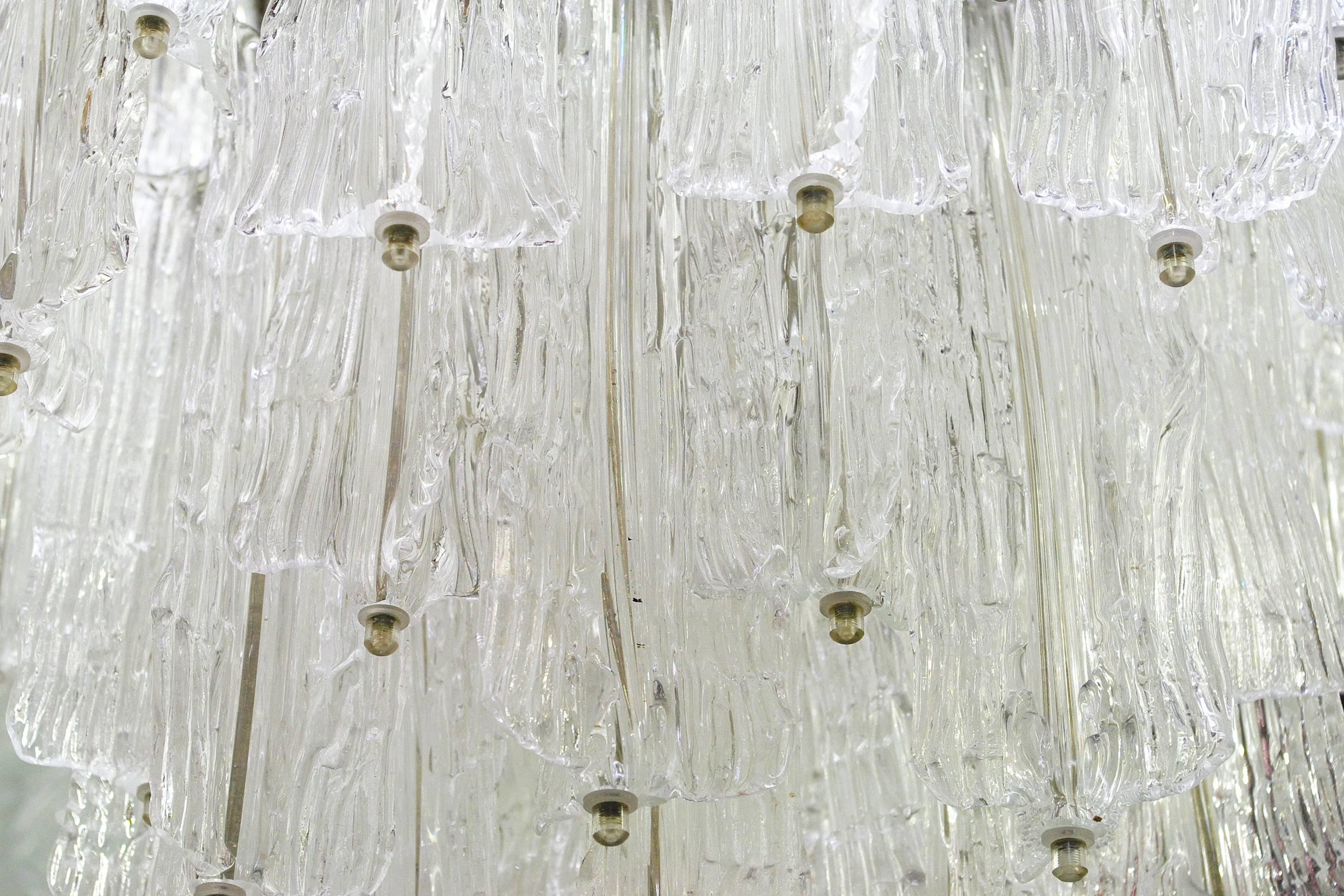 20th Century Rare Murano Glass Chandelier by Toni Zuccheri for Venini