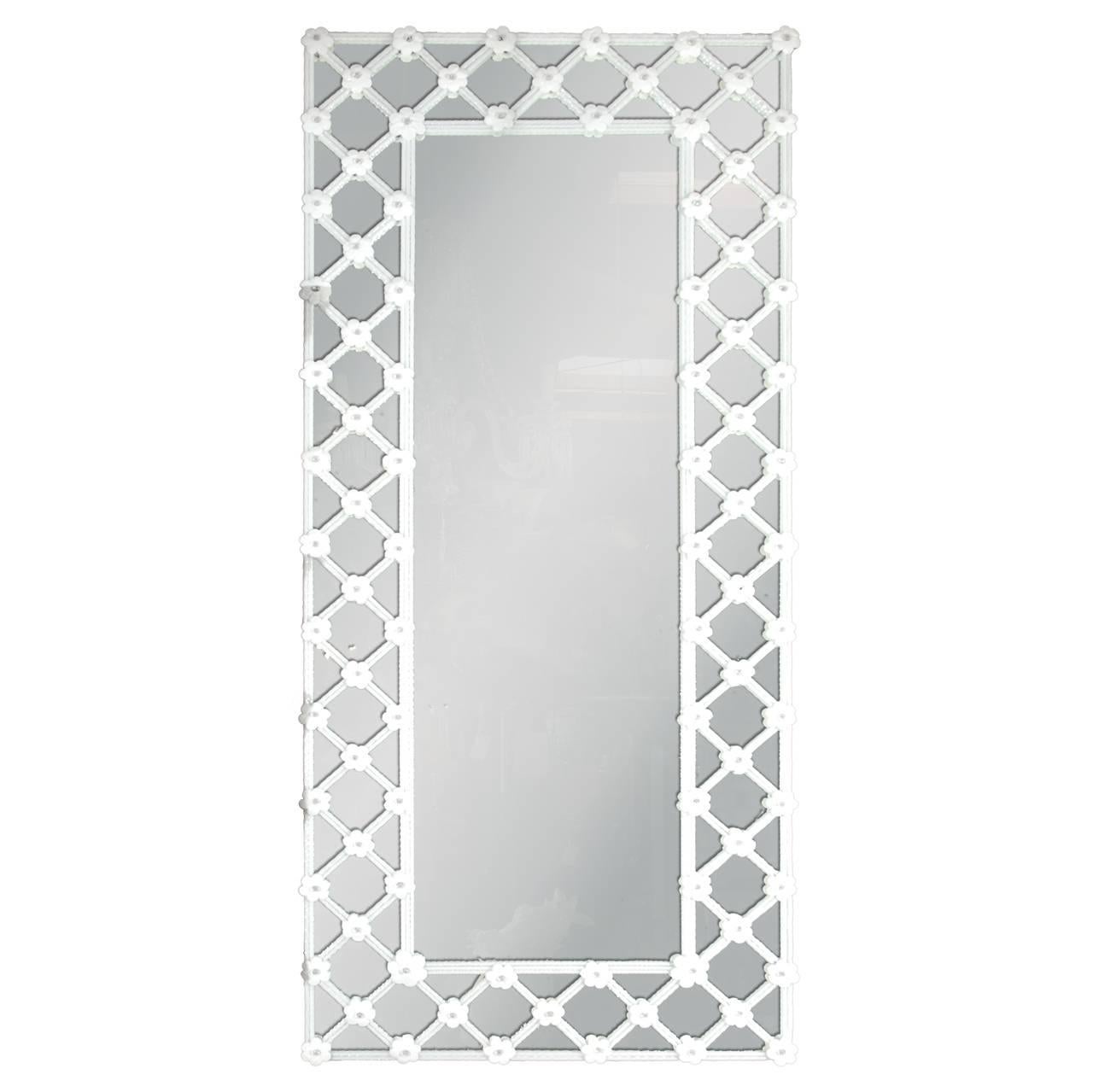 Elegant and large style Floor Mirror at 1stdibs