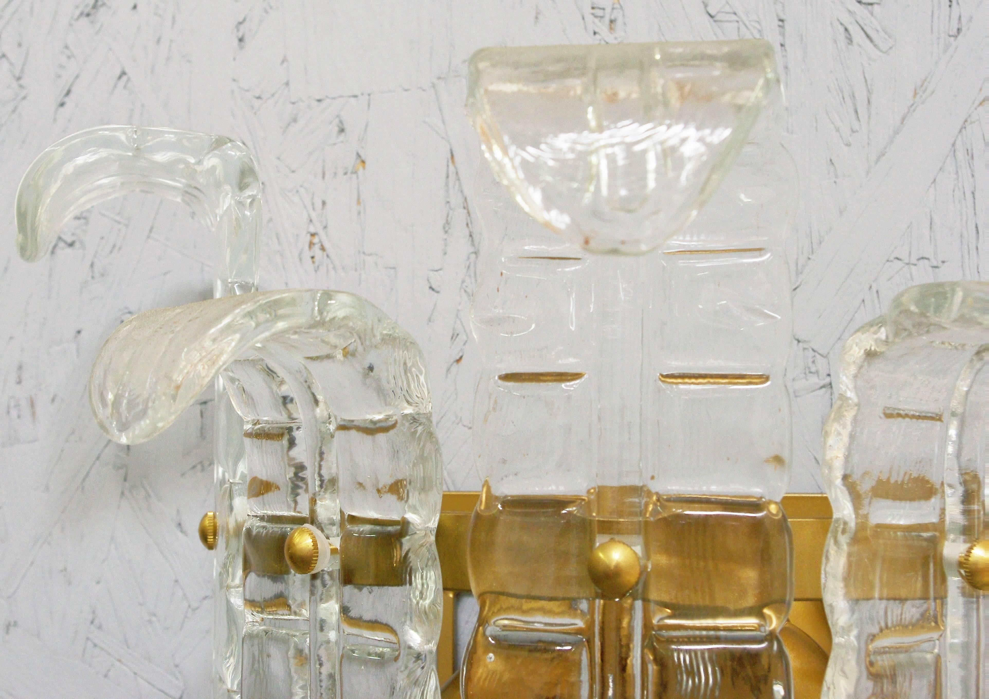 Italian Murano Felci Glass Sconces by Barovier e Toso 2