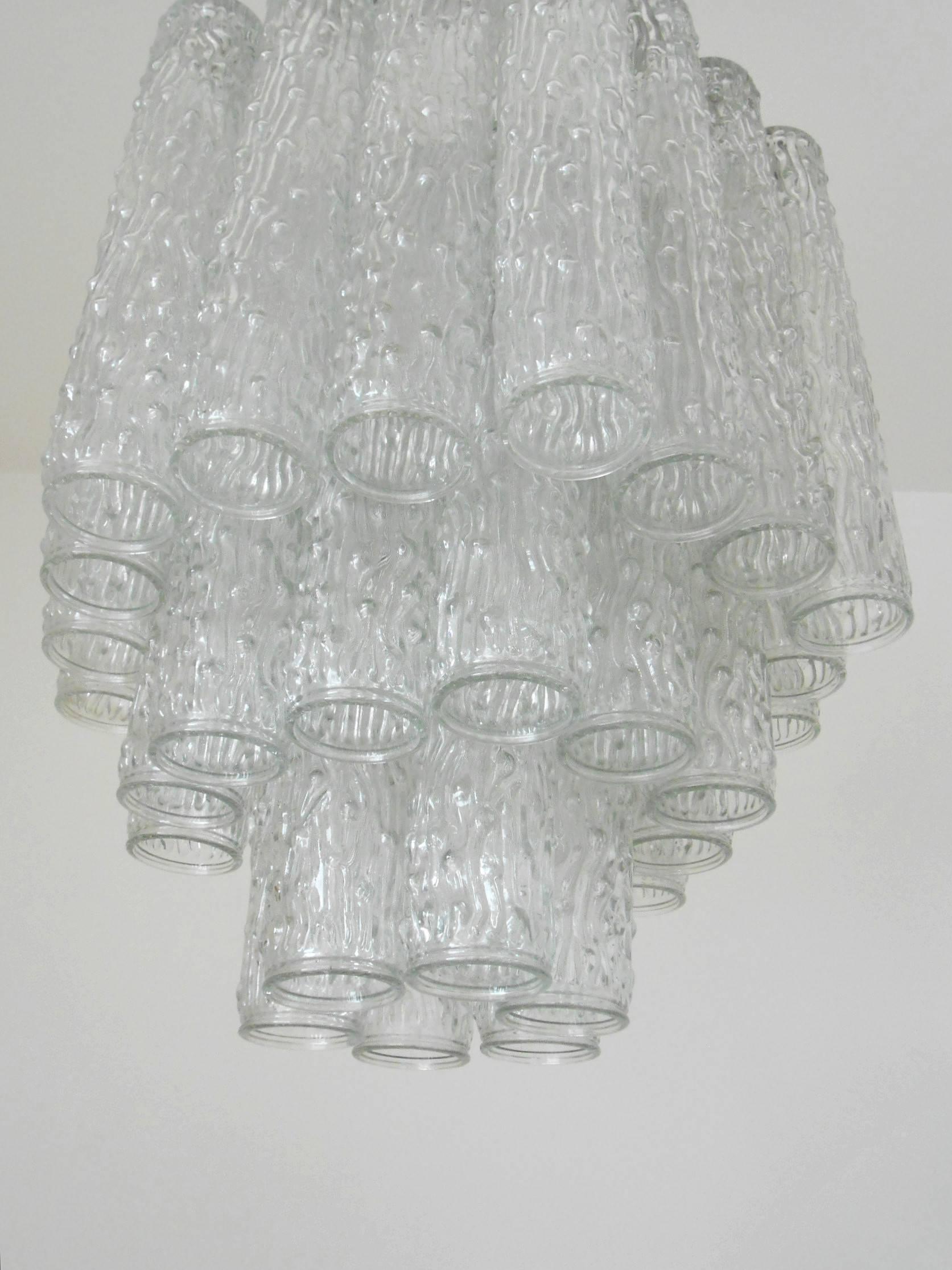 Italian Corteccia Chandelier by Venini