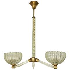 Murano Scalloped Cups Pendant by Ercole Barovier