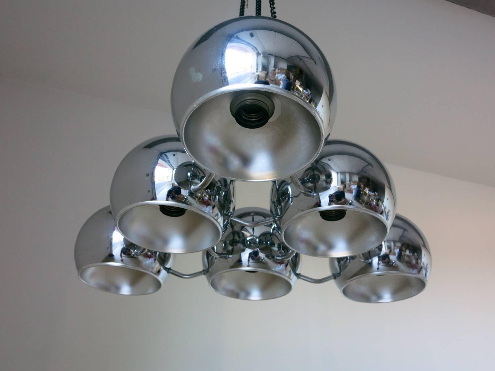 Globes Pendant by Sarfatti In Good Condition In Los Angeles, CA