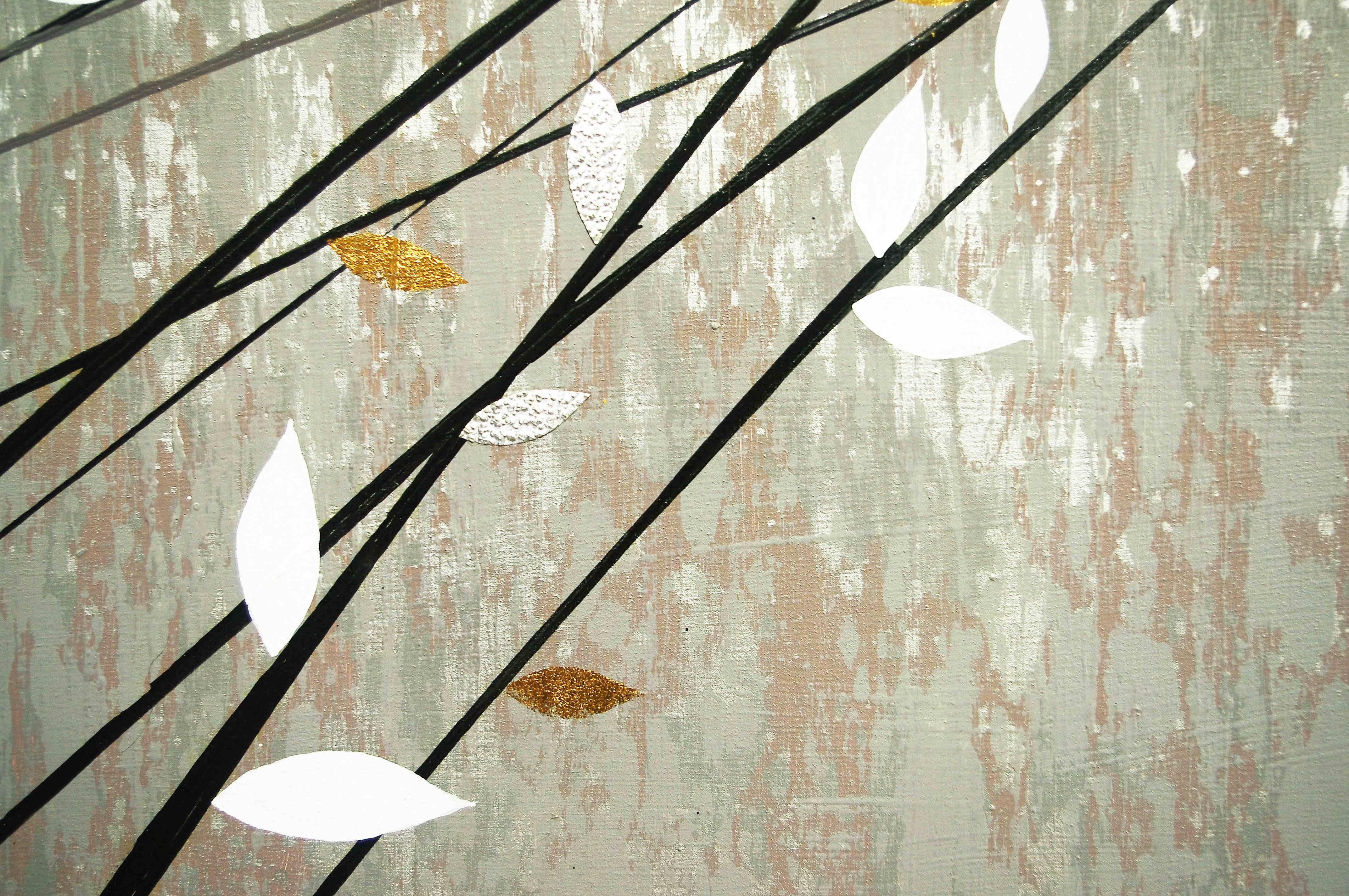 Contemporary Winter Leaves by Puchong T