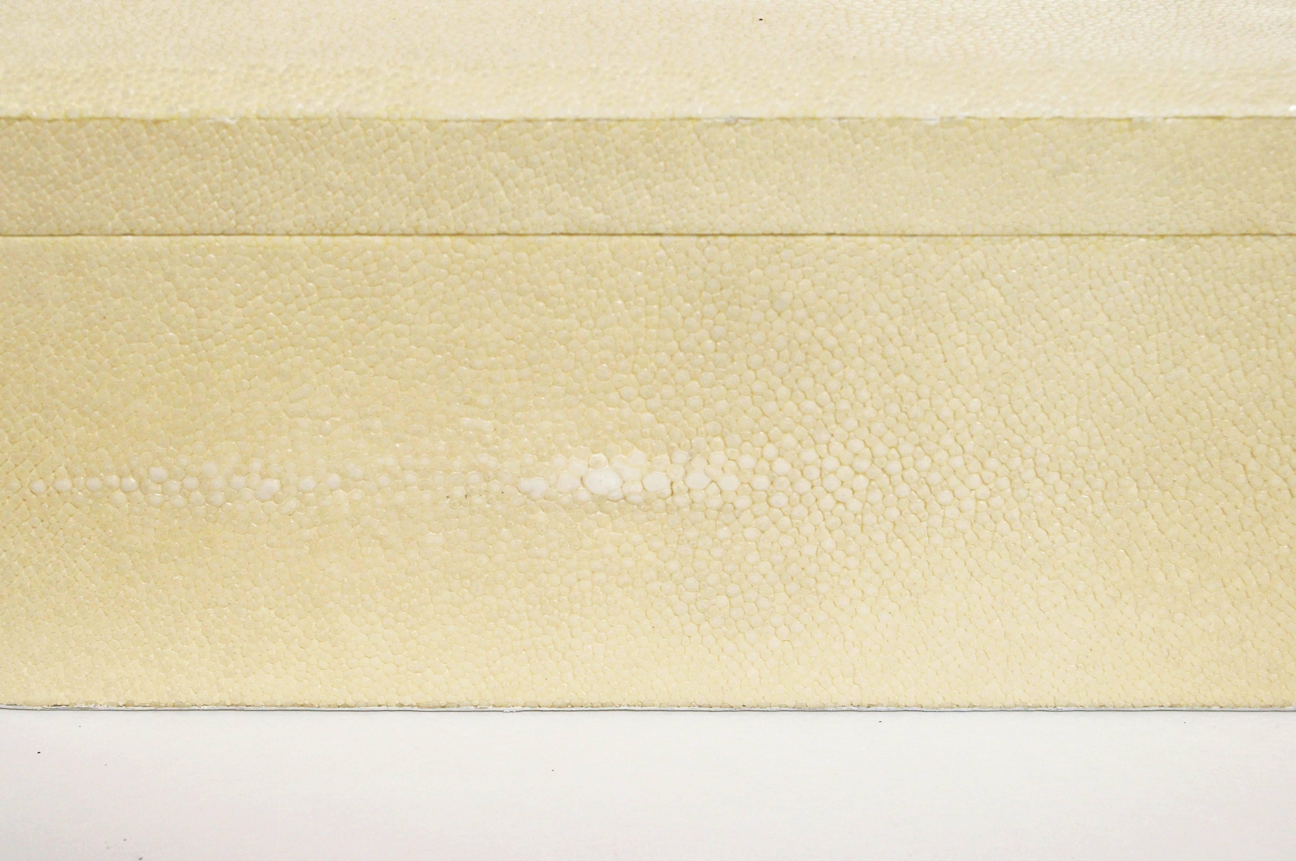 Modern Ivory Shagreen Box by Fabio Ltd