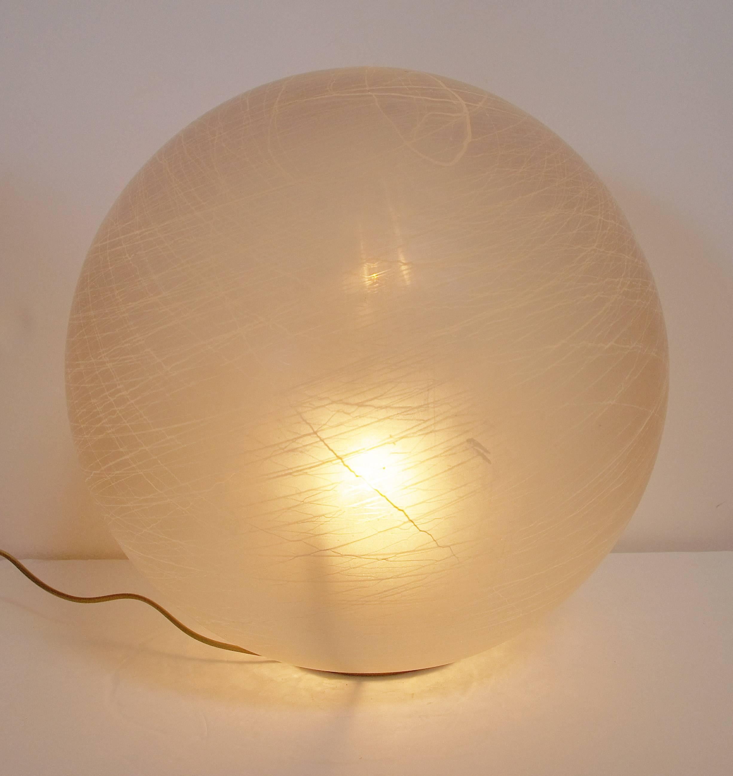 Vintage Italian floor lamp with frosted Murano glass globe and brass base / Made in Italy circa 1960's
1 light / E26 or E27 type / max 60W
Diameter: 18 inches / Height: 18 inches
1 in stock in Palm Springs ON FINAL CLEARANCE SALE for $749!!!
Order
