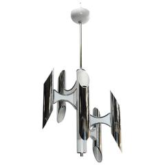 Italian Mid-Century Chandelier by Sciolari 12