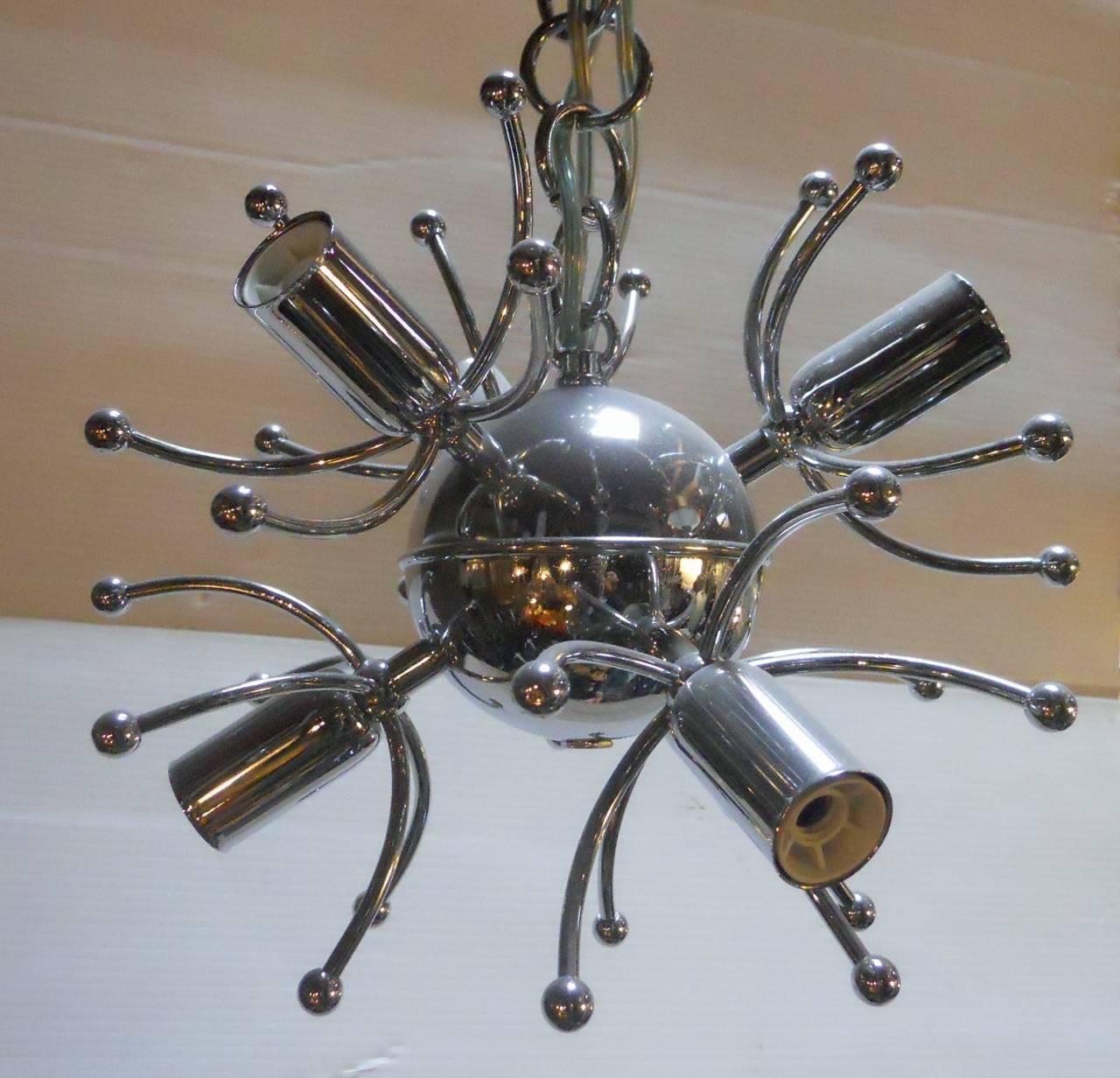 Italian Chrome Sputnik by Sciolari