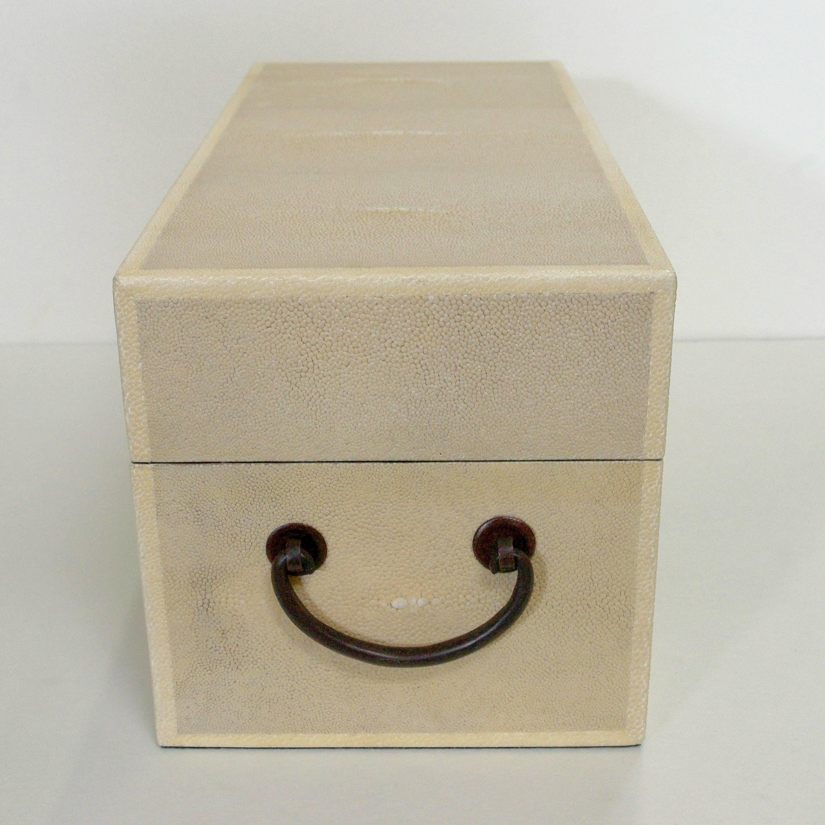 Modern Ivory Shagreen Wood Box FINAL CLEARANCE SALE